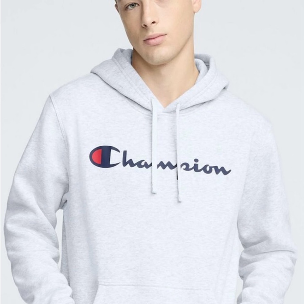 Champion Men's Light Gray Hoodie XXL